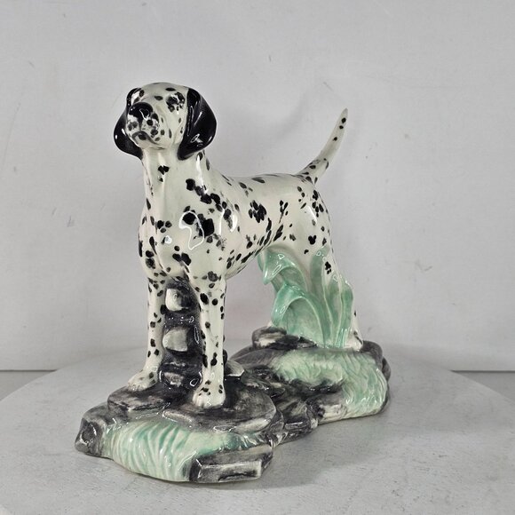 Dalmatian Figurine Porcelain Dog Statue Figurine Hand-Painted Decor Vintage - Picture 3 of 8